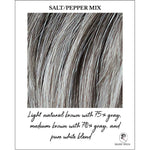 Load image into Gallery viewer, Salt/Pepper Mix-Light natural brown with 75% gray,medium brown with 70% gray and pure white blend
