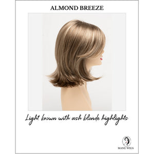 Sam by Envy in Almond Breeze-Light brown with ash blonde highlights