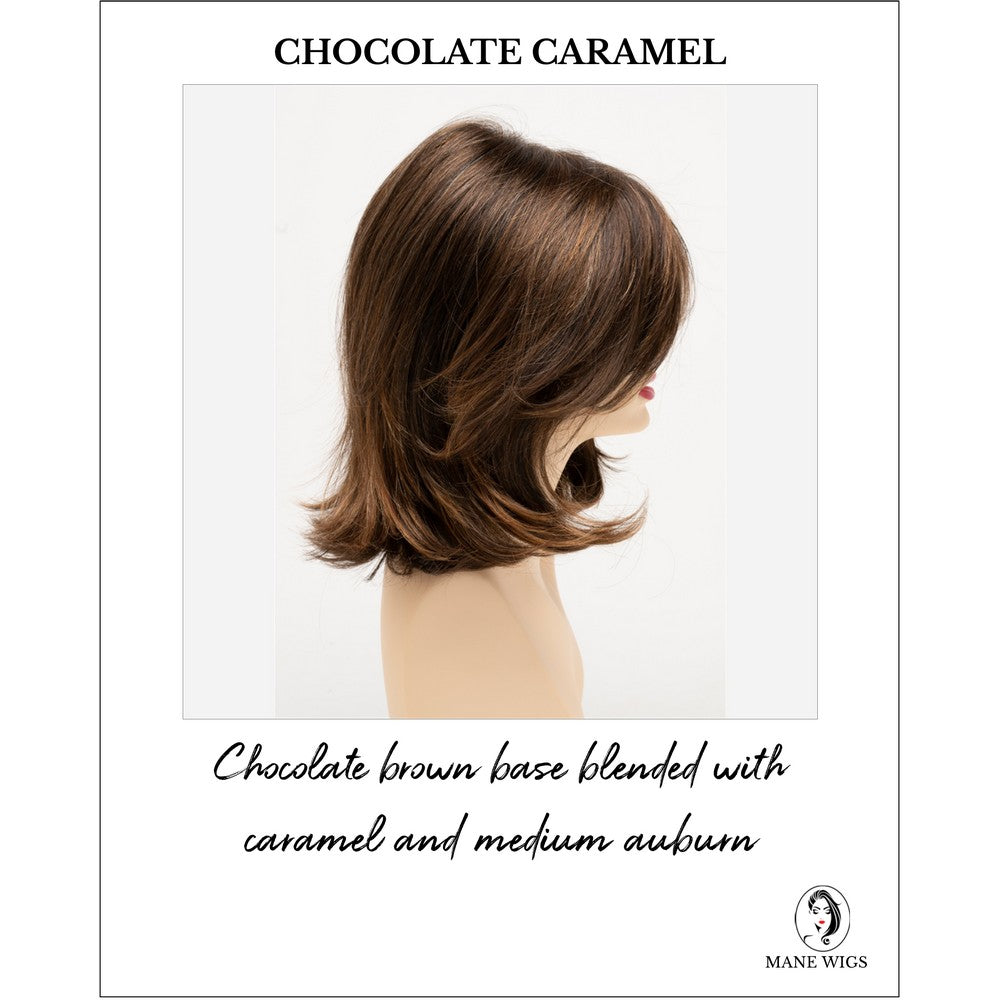 Sam by Envy in Chocolate Caramel-Chocolate brown base blended with caramel and medium auburn