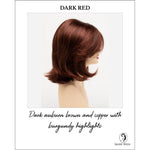Load image into Gallery viewer, Sam by Envy in Dark Red-Dark auburn brown and copper with burgundy highlights
