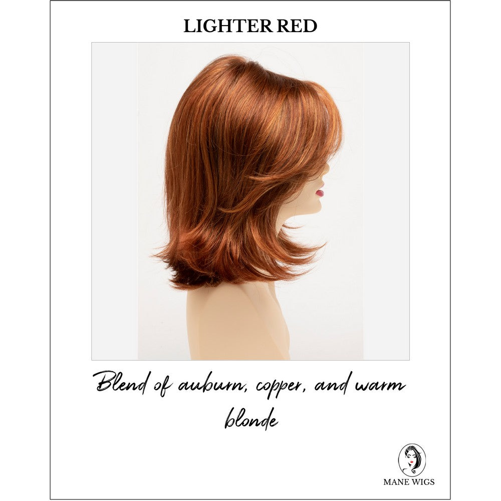 Sam by Envy in Lighter Red-Blend of auburn, copper, and warm blonde