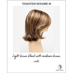 Load image into Gallery viewer, Sam by Envy in Toasted Sesame-R-Light brown blend with medium brown roots
