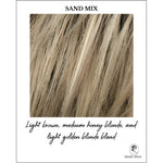 Load image into Gallery viewer, Sand Mix-Light brown, medium honey blonde, and light golden blonde blend
