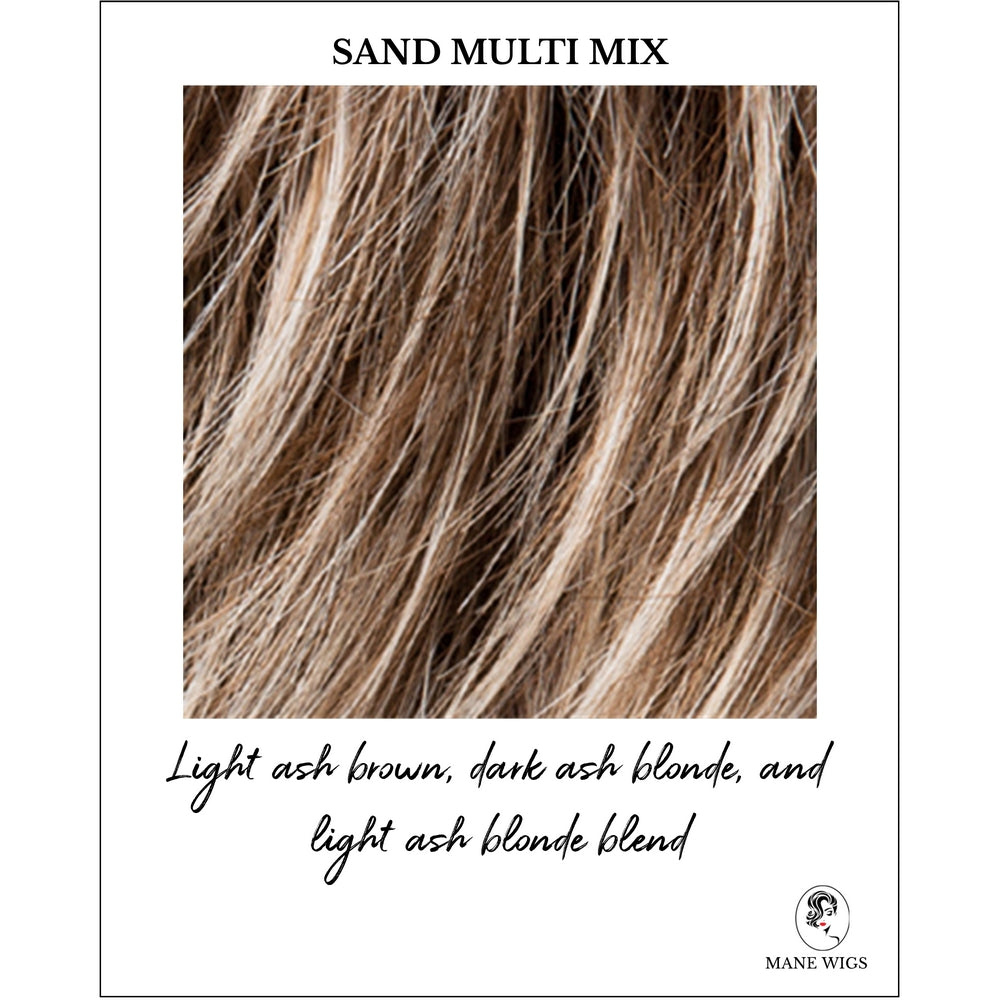 Sand Multi Mix-Light ash brown, dark ash blonde, and light ash blonde blend