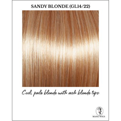 Sandy Blonde (GL14/22)-Cool, pale blonde with ash blonde tips