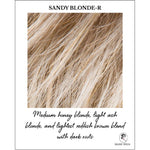 Load image into Gallery viewer, Sandy Blonde-R-Medium honey blonde, light ash blonde, and lightest reddish brown blend with dark roots
