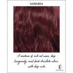 Load image into Gallery viewer, Sangria-A mixture of rich red wine, deep burgundy, and dark chocolate colors with deep roots
