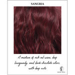 Load image into Gallery viewer, Sangria-A mixture of rich red wine, deep burgundy, and dark chocolate colors with deep roots

