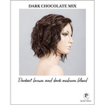 Load image into Gallery viewer, Scala wig by Ellen Wille in Dark Chocolate Mix-Darkest brown and dark auburn blend
