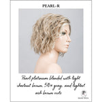 Load image into Gallery viewer, Scala wig by Ellen Wille in Pearl-R-Pearl platinum blended with light chestnut brown, 50% gray, and lightest ash brown roots
