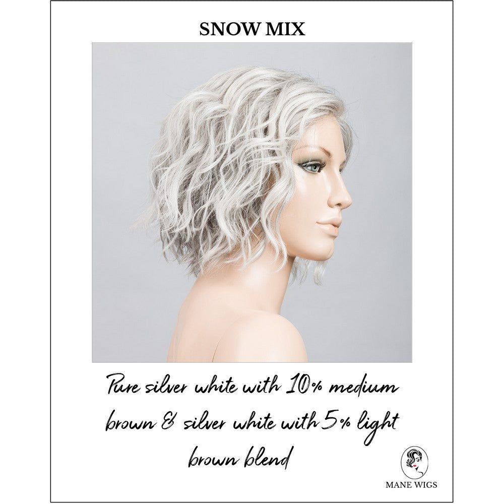 Scala wig by Ellen Wille in Snow Mix-Pure silver white with 10% medium brown & silver white with 5% light brown blend