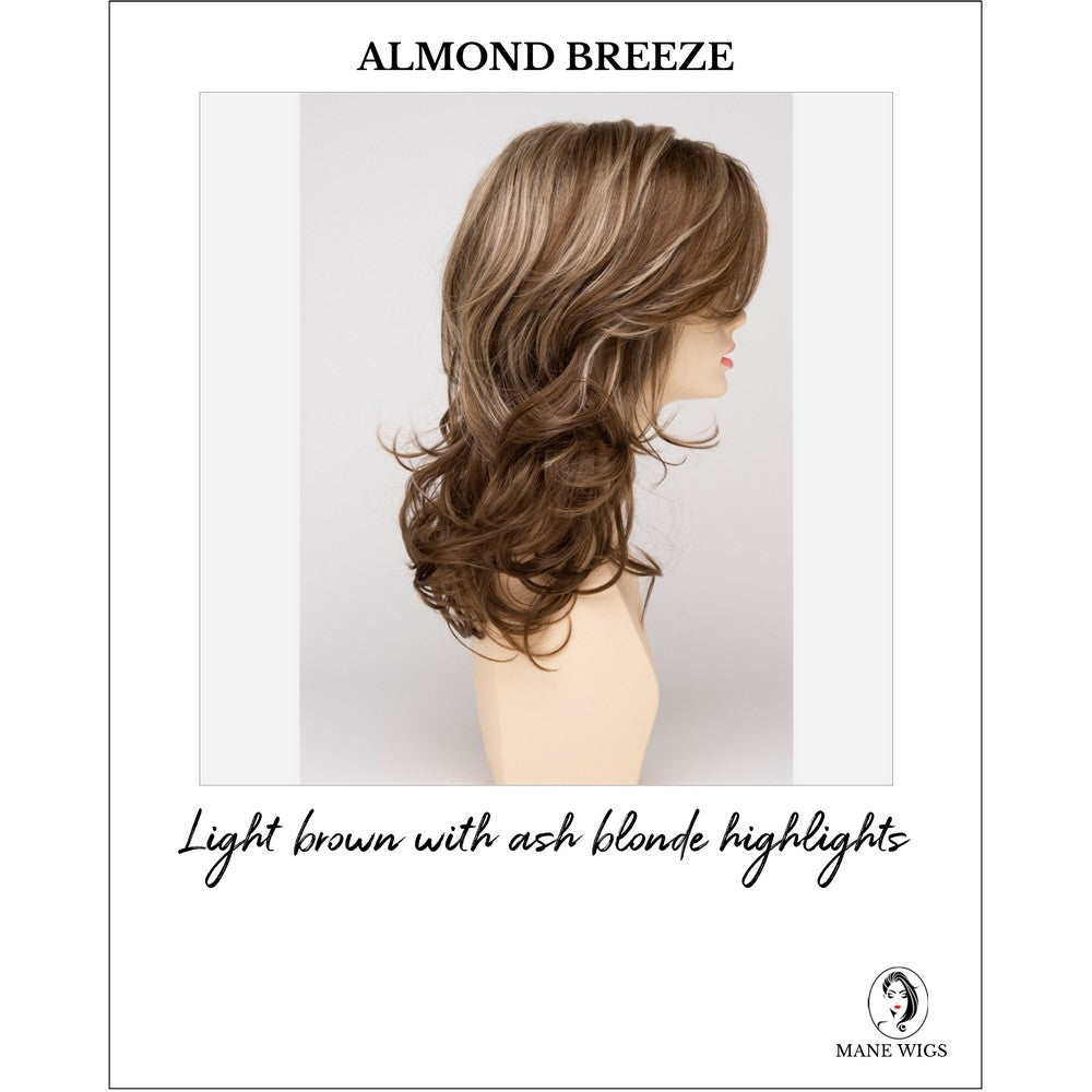 Selena By Envy in Almond Breeze-Light brown with ash blonde highlights