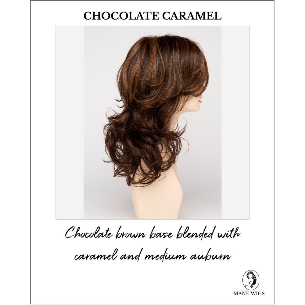 Selena By Envy in Chocolate Caramel-Chocolate brown base blended with caramel and medium auburn