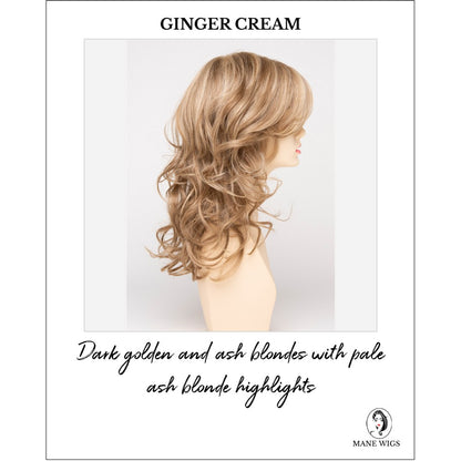 Selena By Envy in Ginger Cream-Dark golden and ash blondes with pale ash blonde highlights