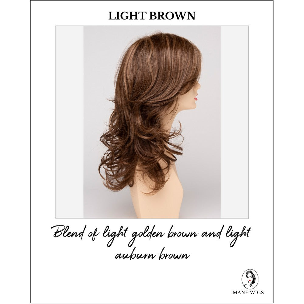 Selena By Envy in Light Brown-Blend of light golden brown and light auburn brown
