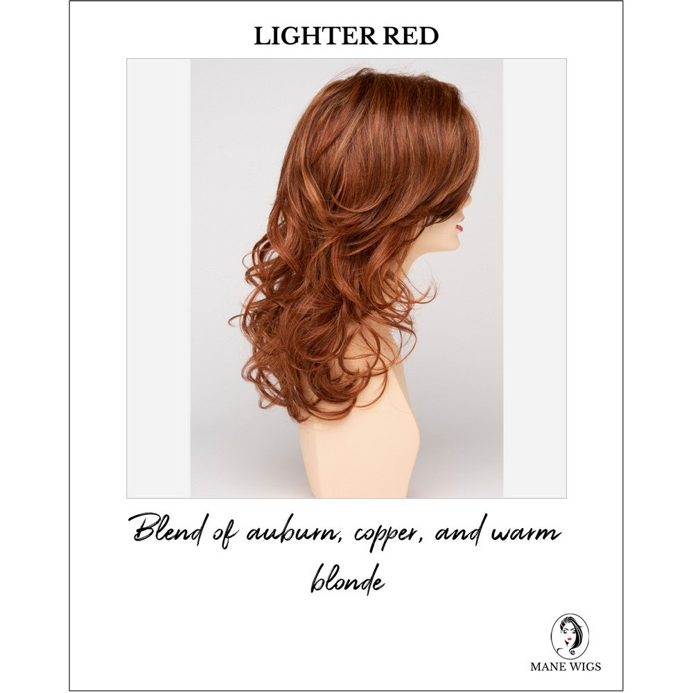 Selena By Envy in Lighter Red-Blend of auburn, copper, and warm blonde
