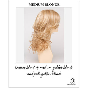 Selena By Envy in Medium Blonde-Warm blend of medium golden blonde and pale golden blonde