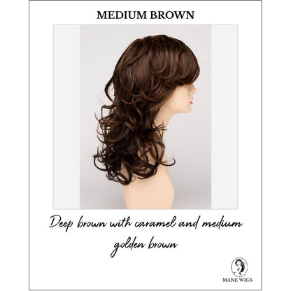 Selena By Envy in Medium Brown-Deep brown with caramel and medium golden brown