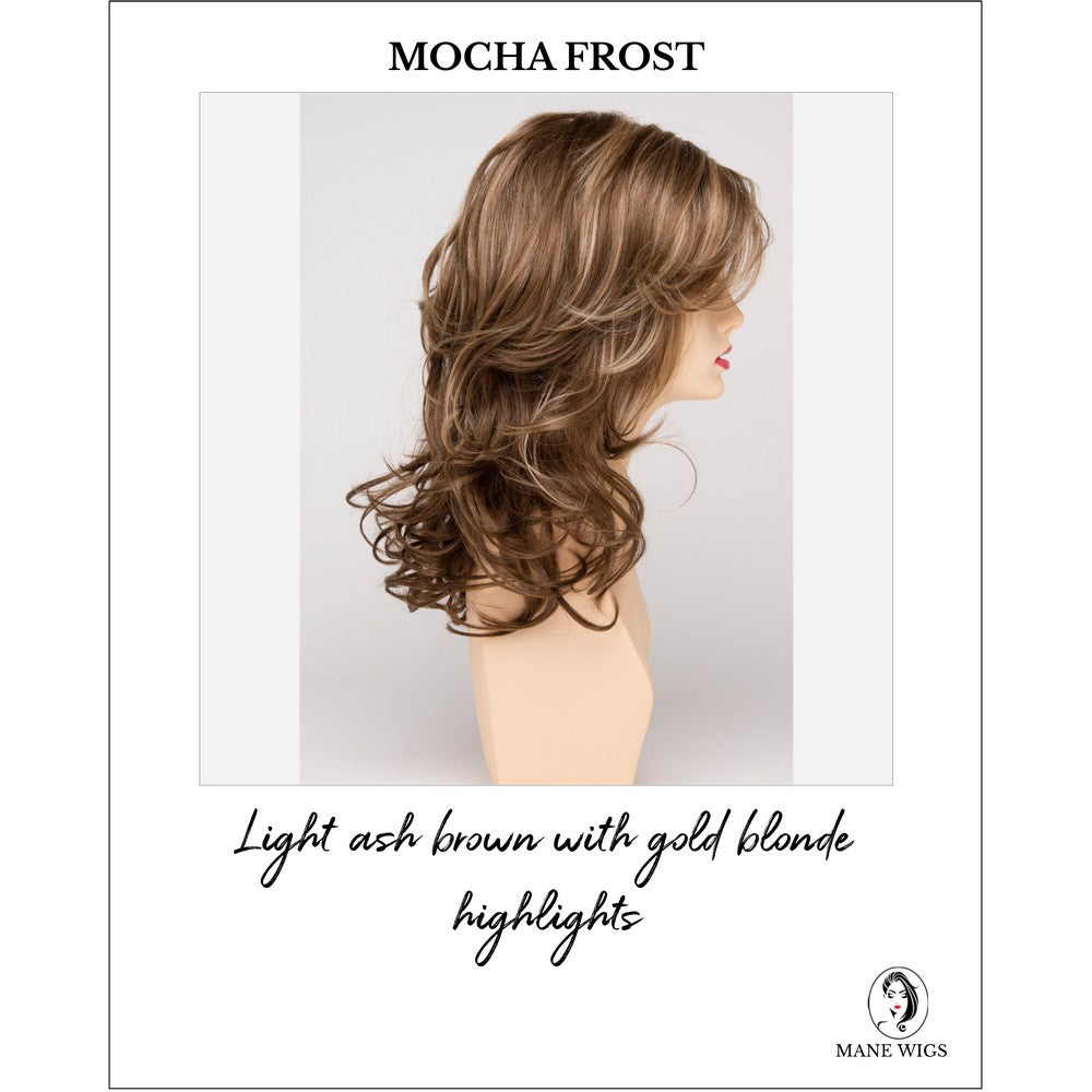Selena By Envy in Mocha Frost-Light ash brown with gold blonde highlights