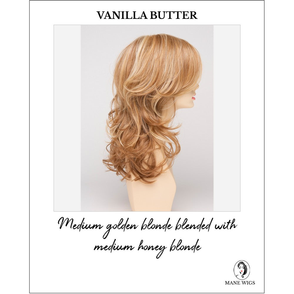 Selena By Envy in Vanilla Butter-Medium golden blonde blended with medium honey blonde