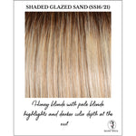 Load image into Gallery viewer, Shaded Glazed Sand (SS16/21)-Honey blonde with pale blonde highlights and darker color depth at the root
