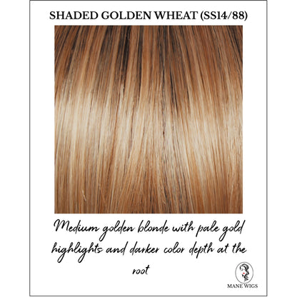 Shaded Golden Wheat (SS14/88)-Medium golden blonde with pale gold highlights and darker color depth at the root