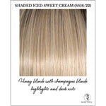 Load image into Gallery viewer, Shaded Iced Sweet Cream (SS16/22)-Honey blonde with champagne blonde highlights and dark roots
