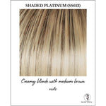 Load image into Gallery viewer, Shaded Platinum (SS613)-Creamy blonde with medium brown roots
