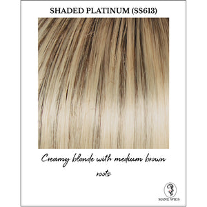 Shaded Platinum (SS613)-Creamy blonde with medium brown roots