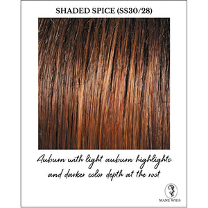 Shaded Spice (SS30/28)-Auburn with light auburn highlights and darker color depth at the root