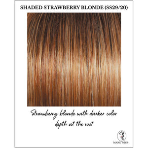 Shaded Strawberry Blonde (SS29/20)-Strawberry blonde and baby blonde with darker color depth at the root