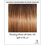 Load image into Gallery viewer, Shaded Strawberry Blonde (SS29/20)-Strawberry blonde and baby blonde with darker color depth at the root
