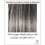 Load image into Gallery viewer, Shaded Sugared Licorice (SS44/60)-Salt and pepper blended with pure white and darker color depth at the root
