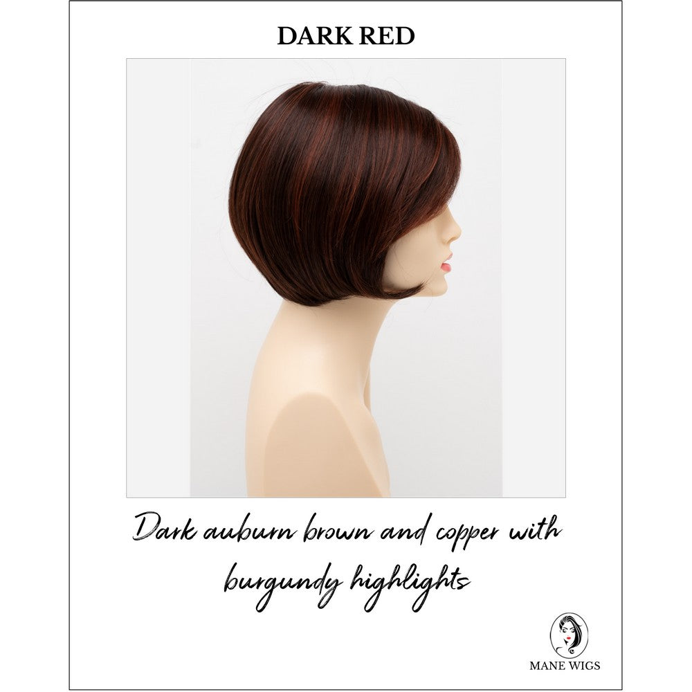Shyla By Envy in Dark Red-Dark auburn brown and copper with burgundy highlights