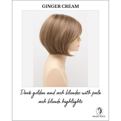 Shyla By Envy in Ginger Cream-Dark golden and ash blondes with pale ash blonde highlights