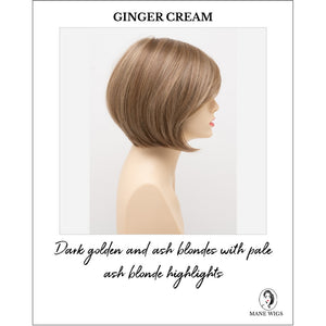 Shyla By Envy in Ginger Cream-Dark golden and ash blondes with pale ash blonde highlights