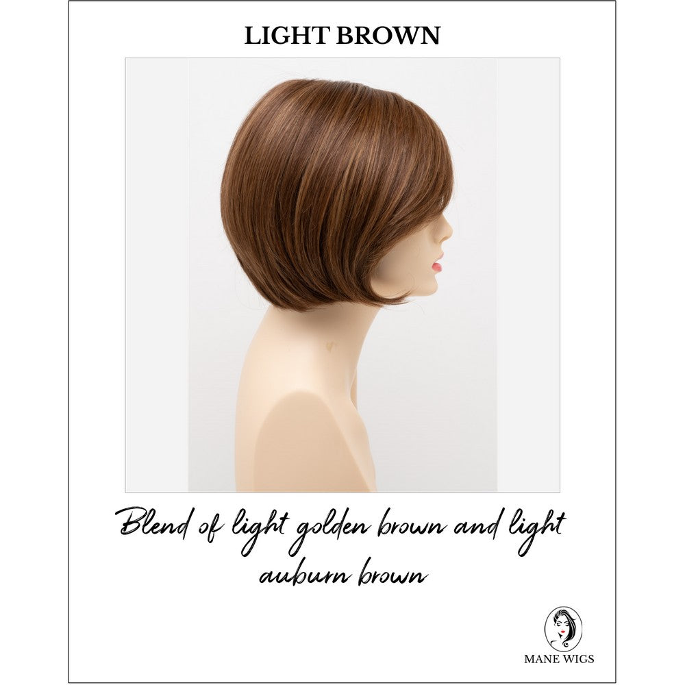 Shyla By Envy in Light Brown-Blend of light golden brown and light auburn brown