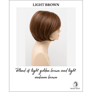 Shyla By Envy in Light Brown-Blend of light golden brown and light auburn brown