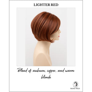 Shyla By Envy in Lighter Red-Blend of auburn, copper, and warm blonde