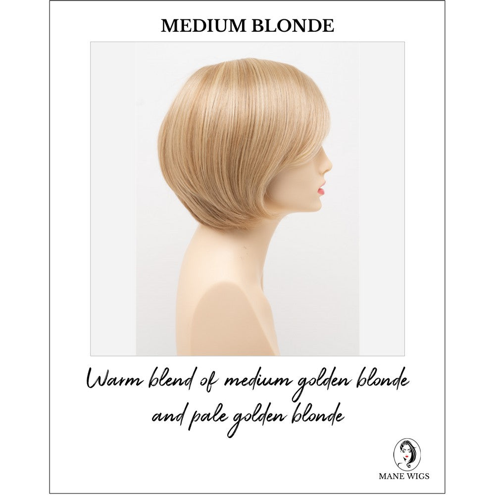 Shyla By Envy in Medium Blonde-Warm blend of medium golden blonde and pale golden blonde
