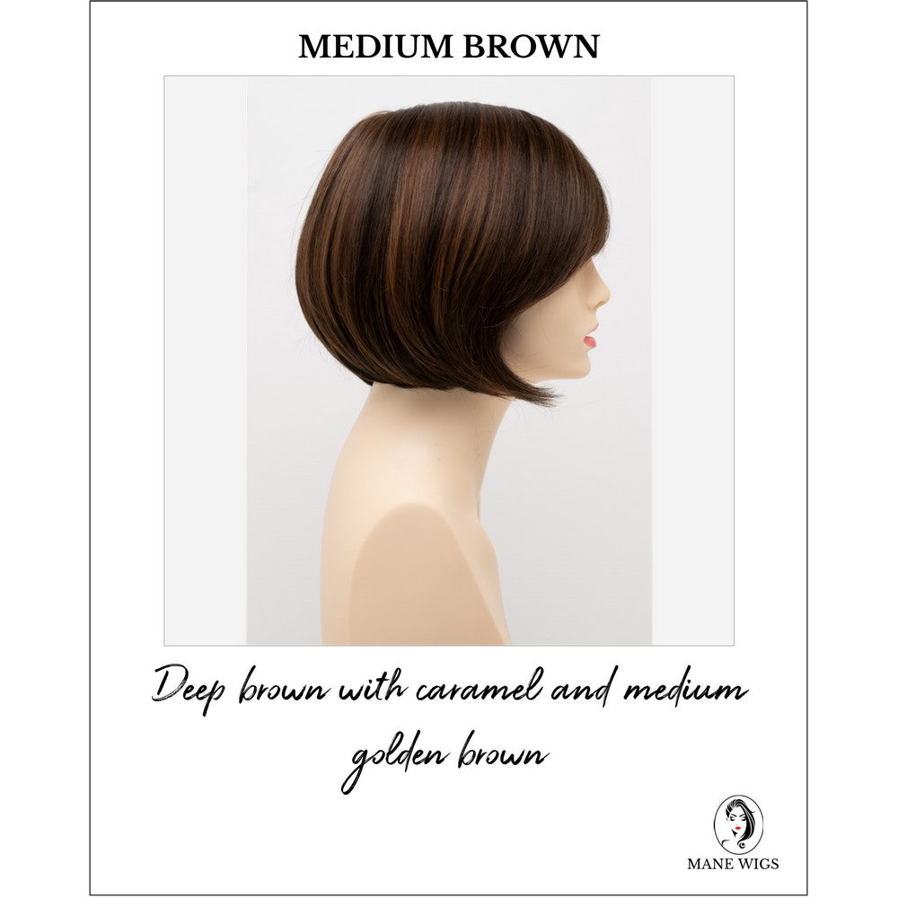 Shyla By Envy in Medium Brown-Deep brown with caramel and medium golden brown