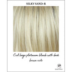 Load image into Gallery viewer, Silky Sand-R-Cool beige platinum blonde with dark brown roots
