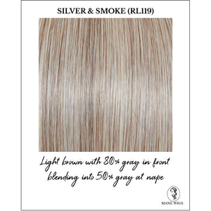 Silver & Smoke (RL119)-Light brown with 80% gray in front blending into 50% gray at nape