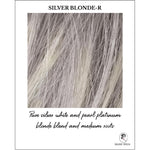 Load image into Gallery viewer, Silver Blonde-R-Pure silver white and pearl platinum blonde blend and medium roots
