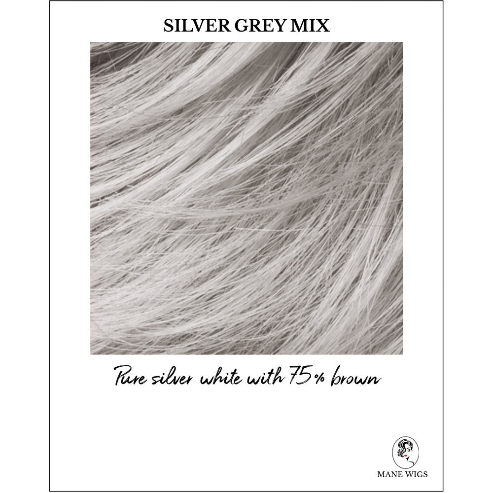 Silver Grey Mix-Pure silver white with 75% brown