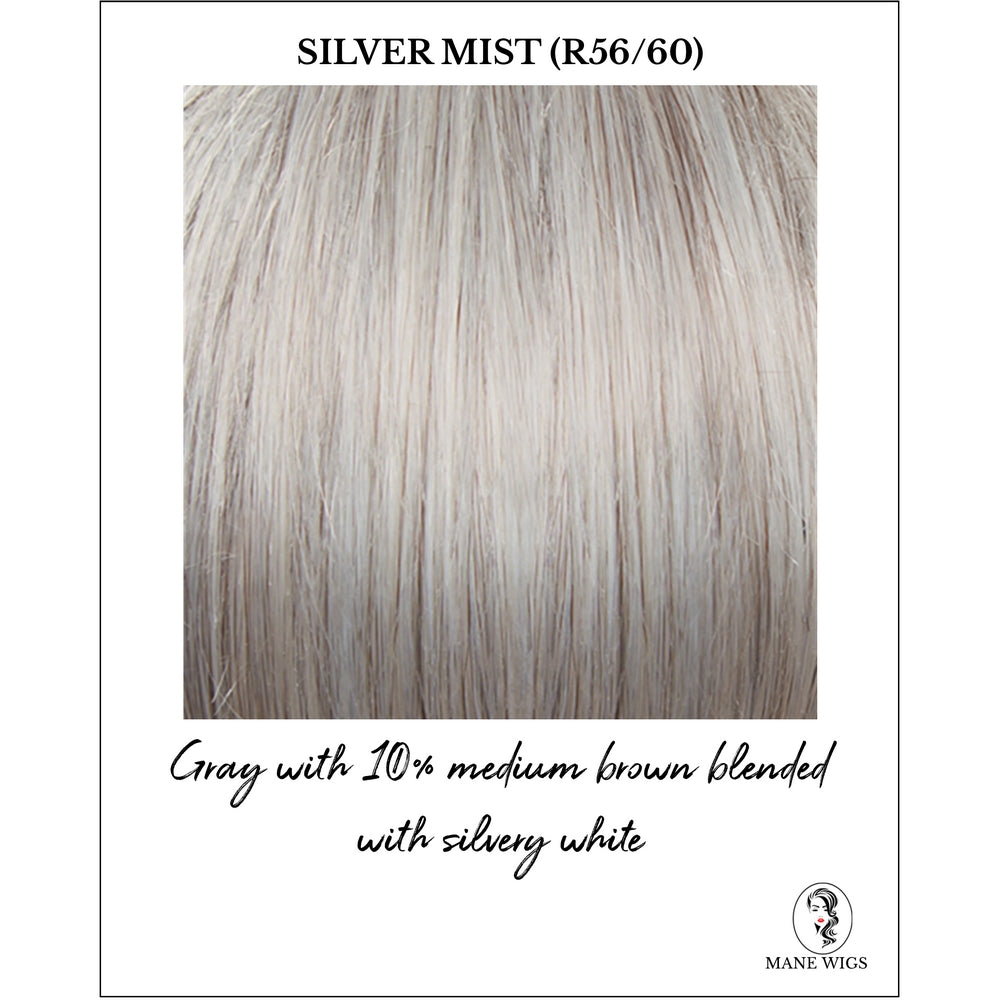 Silver Mist (R56/60)-Gray with 10% medium brown blended with silvery white