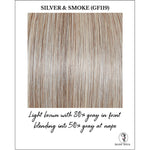 Load image into Gallery viewer, Silver &amp; Smoke (GF119)-Light brown with 80% gray in front blending into 50% gray at nape
