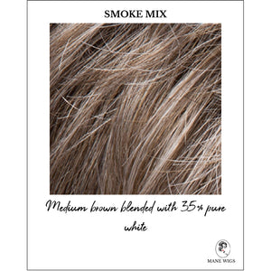 Smoke Mix-Medium brown blended with 35% pure white