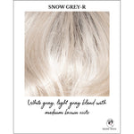 Load image into Gallery viewer, Snow Grey-R-White gray, light gray blend with medium brown roots
