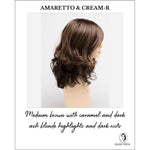 Load image into Gallery viewer, Sonia by Envy in Amaretto &amp; Cream-R-Medium brown with caramel and dark ash blonde highlights and dark roots
